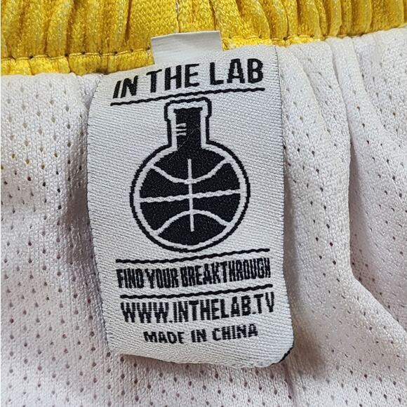 In The Lab Mens Small/Medium Basketball Shorts Graphic Print Mesh Activewear - Picture 3 of 16